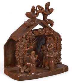 Ocumicho Ceramic Nativity Tableau