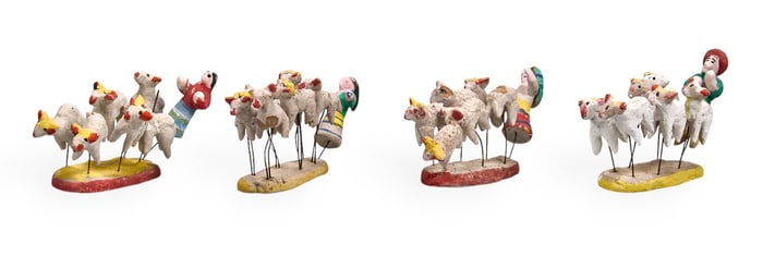 (4) Nacimiento Sculptures