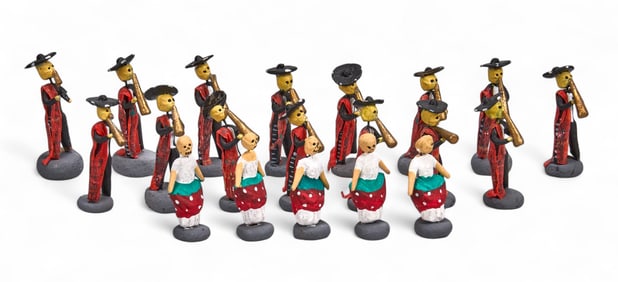 (20) Miniature Mexican Folk Art Figures