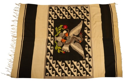 Oaxacan Eagle Wool Serape