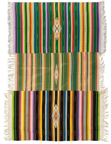 Collection of (3) Mexican Serapes