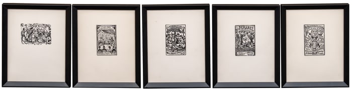 Arroyo and Posada, (5) Engravings, ca. 1880-1910