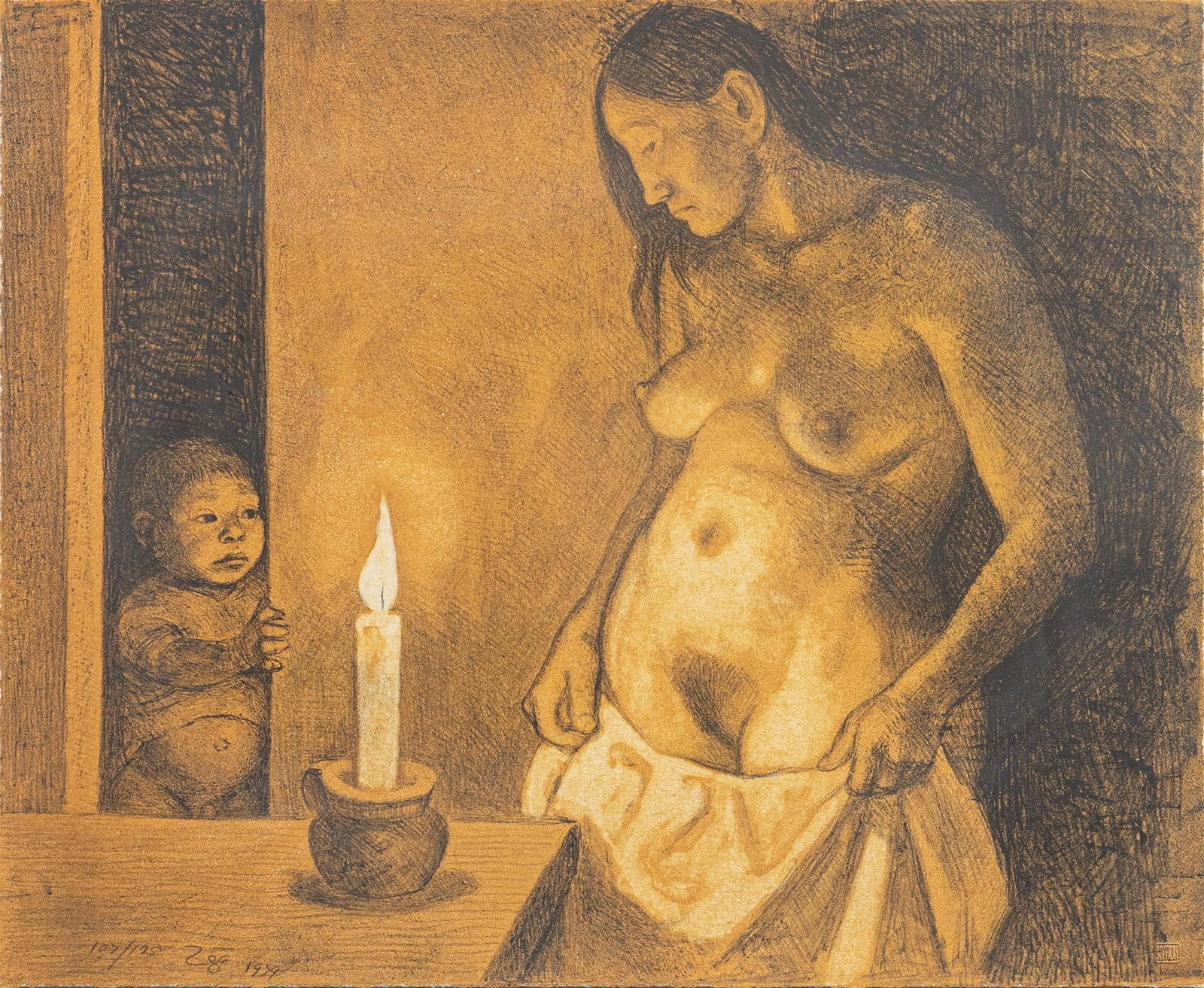 Francisco Zuniga, "El Niño y la Vela" (1 of 6)