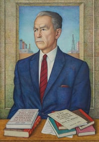 Juan O'Gorman, Portrait of Antonio Bermudez, 1958