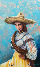 Gilbert Duran, Adelita Freedom Fighter, AP Giclee