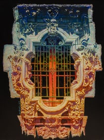 Gilbert Duran, "Rose Window" Hand Enhanced Giclee