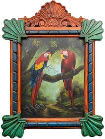 Vintage Parrots Painting
