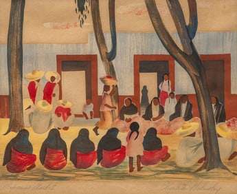 Elizabeth Walmsley, "Mexican Market"