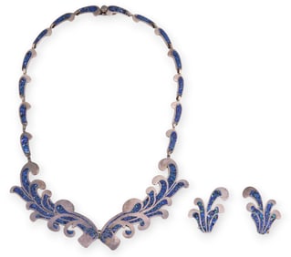 Margot de Taxco Enamel Jewelry Suite