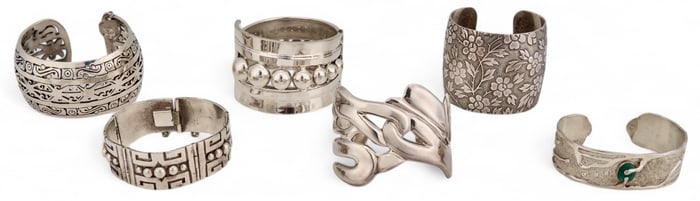 (6) Sterling Silver Cuffs