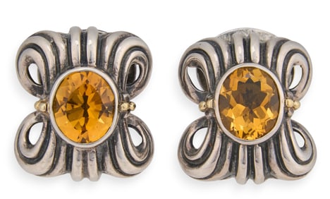 Lagos Sterling Silver Citrine Earrings