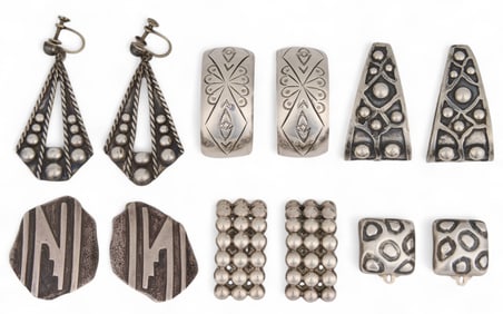 (6) Pairs of Sterling SIlver Earrings