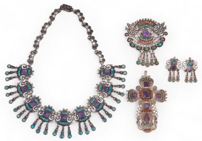 Matilde Poulat Sterling Silver Jewelry Suite
