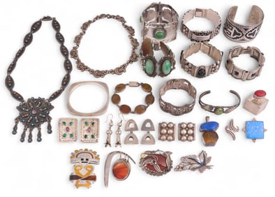 Collection of Sterling Silver Jewelry