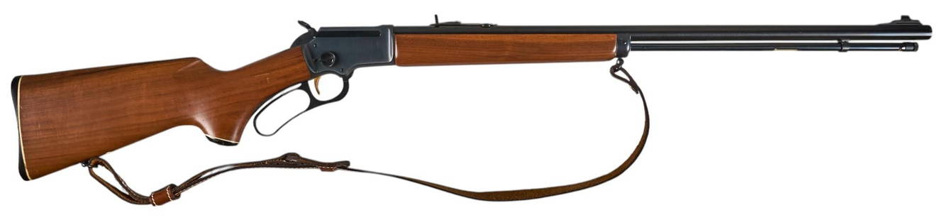 Marlin Original Golden 39A 22 LR Lever Action Rifle: Serial: 22267492 Manufacturer: Marlin Model: Original Golden 39A Caliber: 22 LR Barrel length: 24 in. OAL: 40.5 in. Condition: Good; stock & forend have light wear & handling marks with