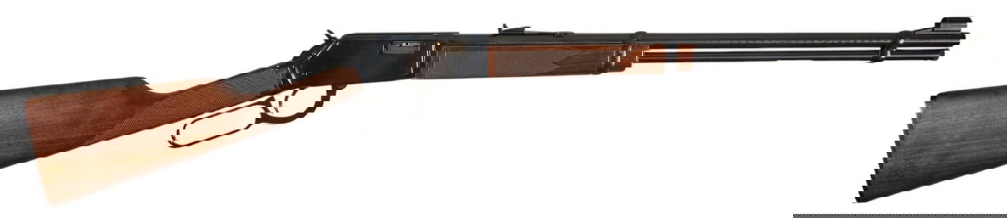 Winchester Model 9422M 22 WMR Lever Action Rifle: Serial: F741871 Manufacturer: Winchester Model: 9422M Caliber: 22 WMR Barrel length: 20 in. OAL: 37.5 in. Condition: Very Good; stock & forendÂ have very light wear & handling marks;