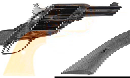 Cased Colt SAA Sheriff's Model 3rd Gen 44-40 Revolver: Serial: SA40460 Manufacturer: Colt&#39;s PT. F.A. Mfg. Co. (c. 1980-85) Model: SAA Sheriff&#39;s Model 3rd Gen Caliber: 44-40 / 44 SPL Barrel length: 3 in. OAL: 8.5 in. (case: 13 x 9.5 x 3 in.) Condit