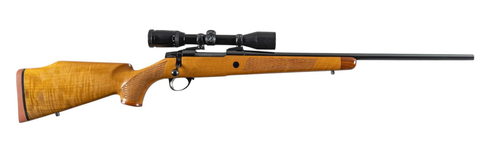 Sako AII Deluxe 7mm-08 Bolt Action Rifle W/ Zeiss Scope: Serial: 364689 Manufacturer: Sako-Finland / Steoger Inc. Model: AII Deluxe Caliber: 7mm-08 Rem Barrel length: 22.5 in. OAL: 42.5 in. Condition: Very Good; stock has very light signs of wear w/ crisp c
