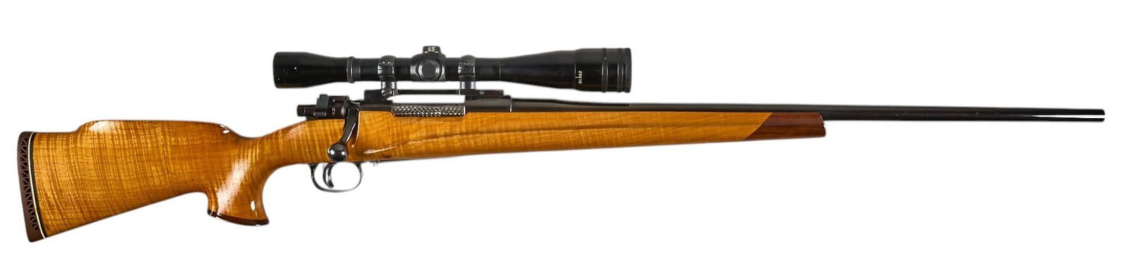 Custom Sporterized Peruvian Mauser 1909 22-250 Bolt Action Rifle: Serial: 14018 Manufacturer: Mauser Werke Oberndorf-GermanyÂ (Dale Wise Custom) Model: Peruvian 1909Â Caliber: 22-250 Barrel length: 26 in. OAL: 46 in. Condition: Very good; stock has very light wea