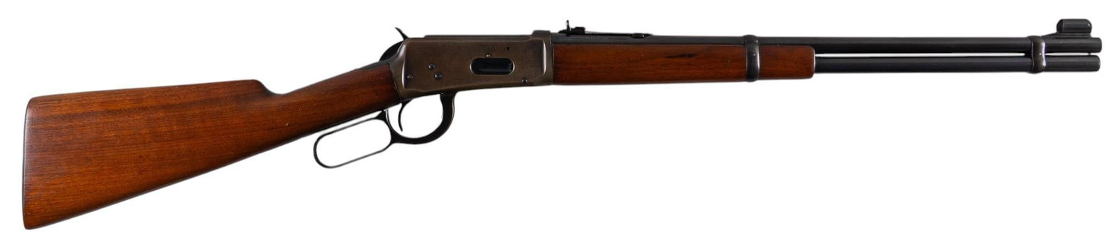 Winchester Model 94 30 WCF Lever Action Rifle: Serial: 1145677 Manufacturer: Winchester (c.1937-1941) Model: 94 Caliber: 30 WCF (30-30) Barrel length: 20 in. OAL: 37.75 in. Condition: Good; stock & forend have light wear & handling marks w