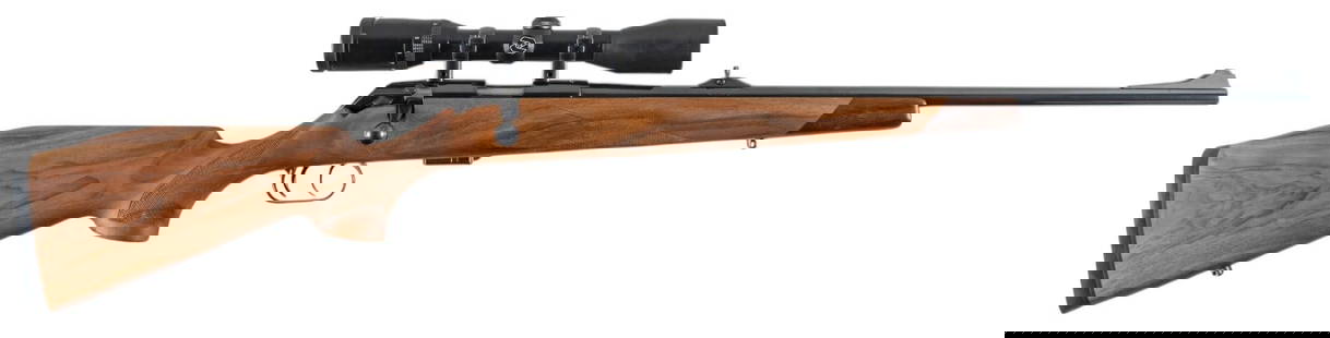 Kleinguenther Voere Model K-122 22 Magnum Rifle W/ Zeiss Scope: Serial: 893261 Manufacturer: Voere Voehrenach-GermanyÂ / Kleinguenther-Seguiin, TX (c. 1985) Model: K-22 Caliber: 22 Mag Barrel length: 21.5 in. OAL: 40.75 in. Condition: Very Good; stock has mostly