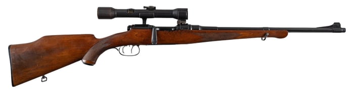 Italian Breda Mannlicher 6.5x54 Bolt Action Rifle W/ Heliavier Scope