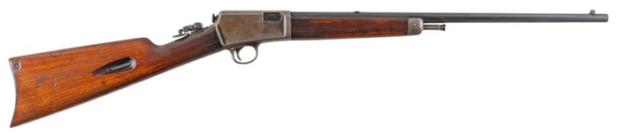 Winchester Model 03 22 Auto Rifle W/ Lyman Tang Sight
