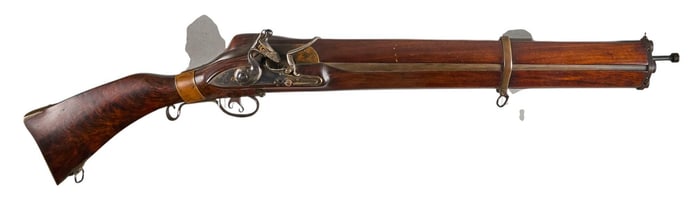 Beautiful Contemporary Fred C. 1776 12 Bore Flintlock Volley Gun