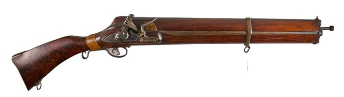 Beautiful Contemporary Fred C. 1776 12 Bore Flintlock Volley Gun