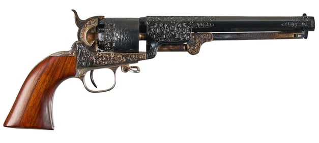 Cased U.S. Historical Society Jefferson Davis Colt 1851 Navy Commemorative Revolver