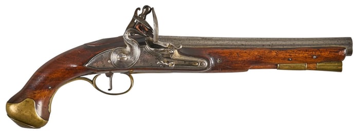 1760 Dated William Grice London 16 Bore Flintlock Pistol