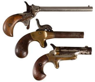 Collection of 3 Gambler's Pistols