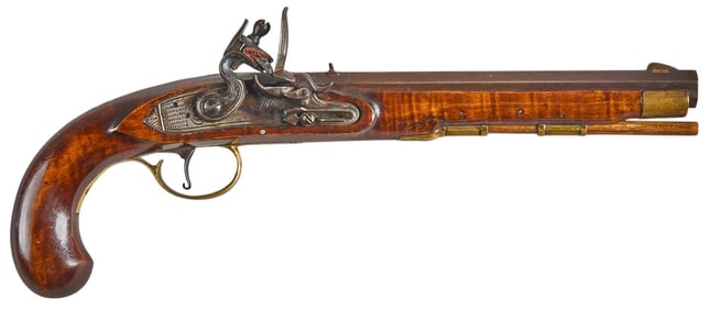 Unknown Reproduction 46 Cal. Flintlock Pistol