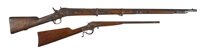 Spanish M1871 and Stevens Crack-Shot 26 Rolling Block Rifles