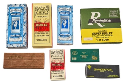 Collection of 8 Collectible Vintage Boxed Knives: Case XX
