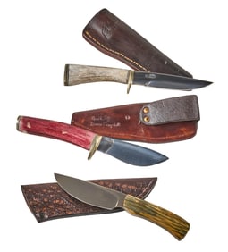 IRBI Virgil Campebell - Walt Campbell - Arno Bernard : Custom Knife Lot