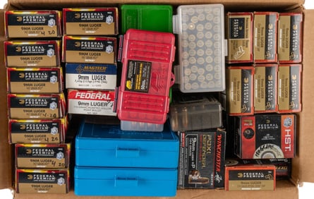 Approx. 1500 Rounds of Mixed 9mm Ammunition