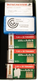 813 Rounds of Mixed 7.62x25 Tokarev Ammunition