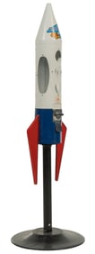 Retro Rocket Gumball Machine