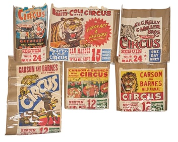 (6) Texas Circus Posters