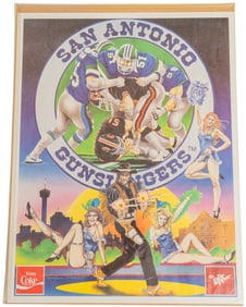 1985 San Antonio Gunslingers Poster