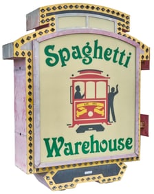 Spaghetti Warehouse Box Sign