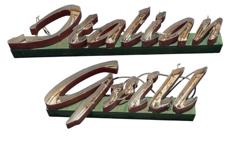 "Italian Grill" Metal Sign