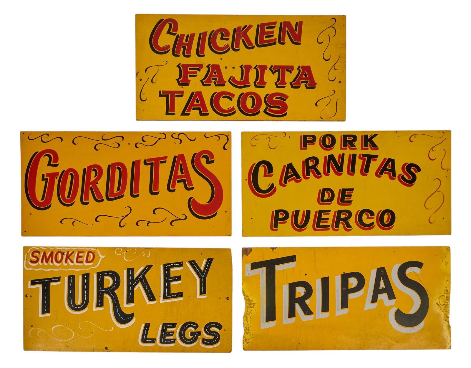 (5) Painted Vendor Signs (1 of 3)