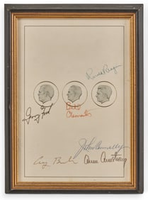 Republican Party Signatures Framed Print