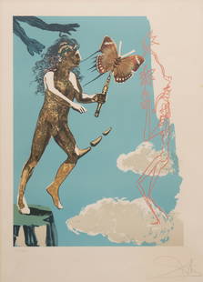 Salvador Dali, "The Release of the Psychic Spirit": Salvador Dali (Spain / France, 1904-1989), &quot;The Release of the Psychic Spirit&quot;, 1973, signed and numbered lithograph, ed. 192/250,&nbs
