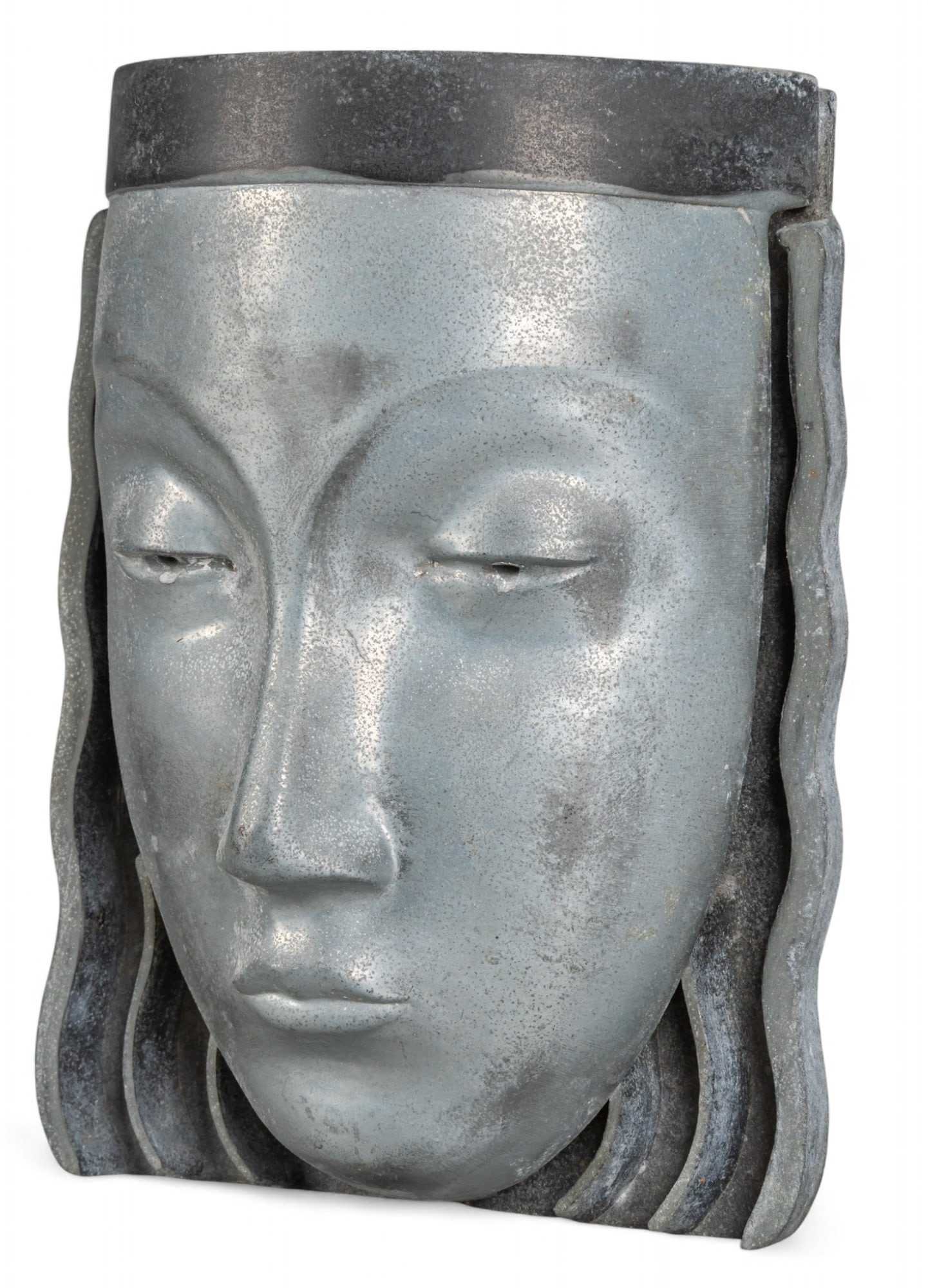 Art Deco Female Face Wall Sconce (1 of 6)