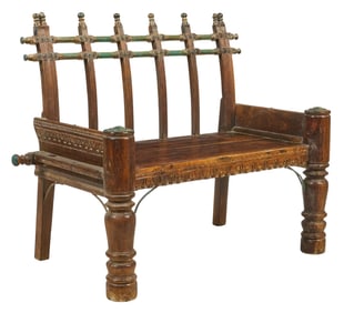 Rustic Ox Cart Bench