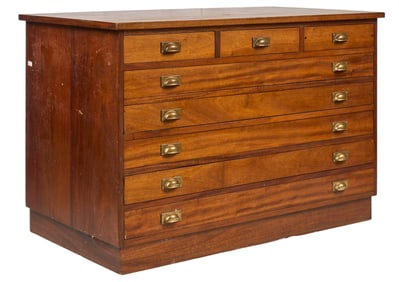 English Flat File Cabinet