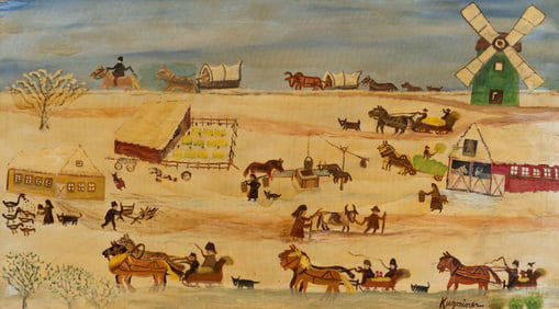 Kuzminer, Naive Farmyard Scene